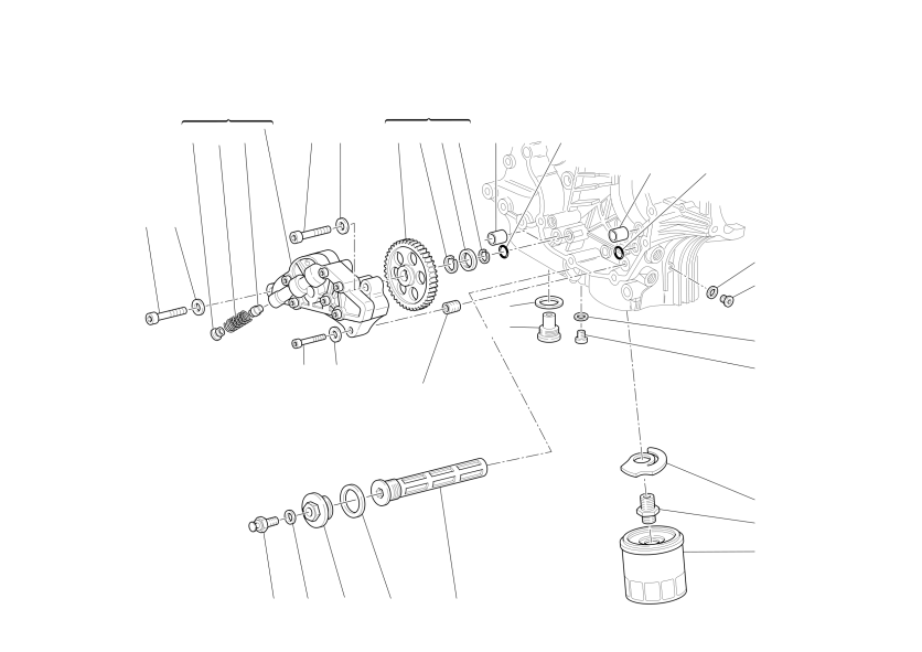 Filters and oil pump