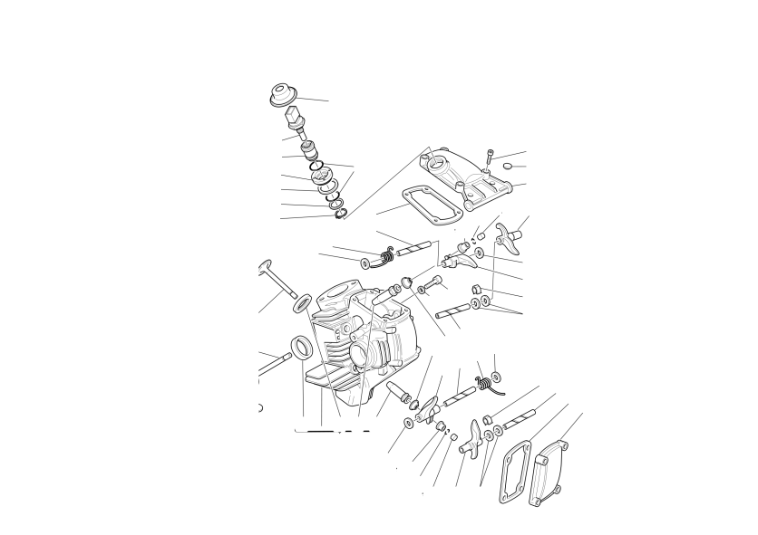 Horizontal cylinder head
