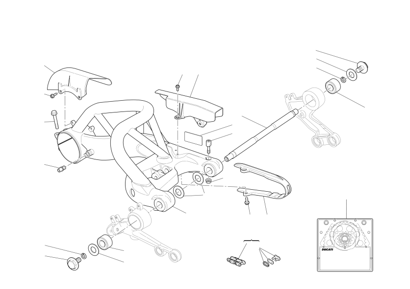 Swingarm and drive chain