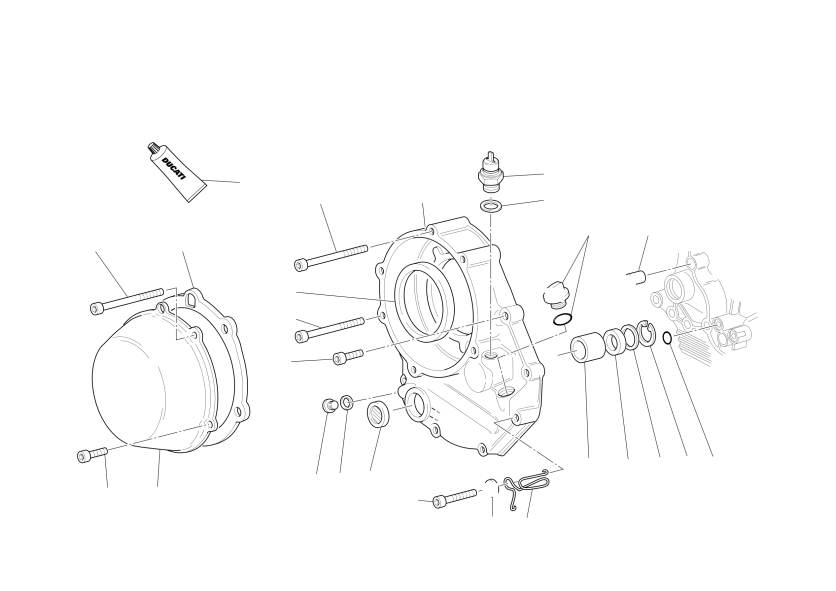 Clutch-side crankcase cover