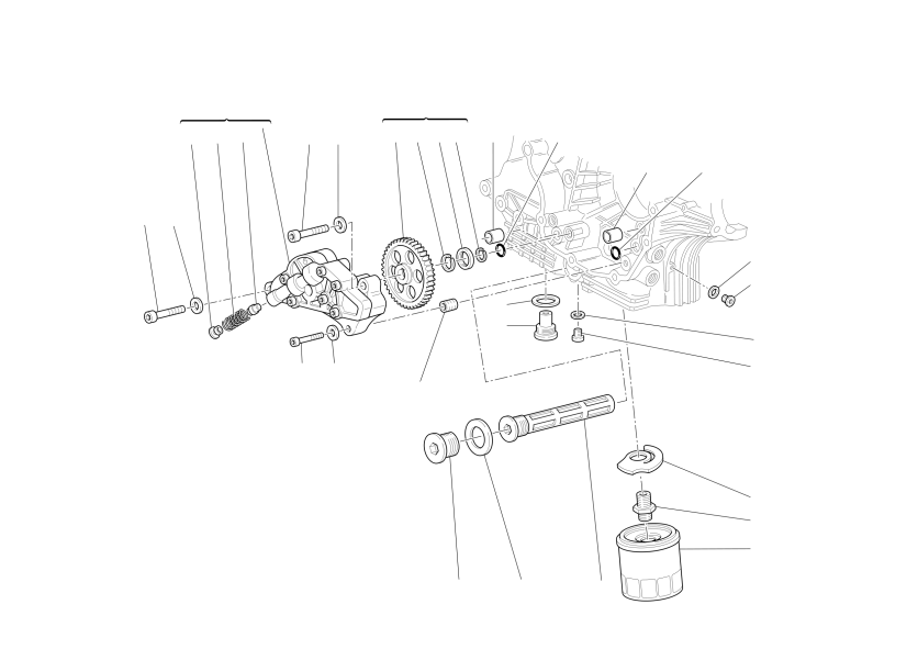 Filters and oil pump