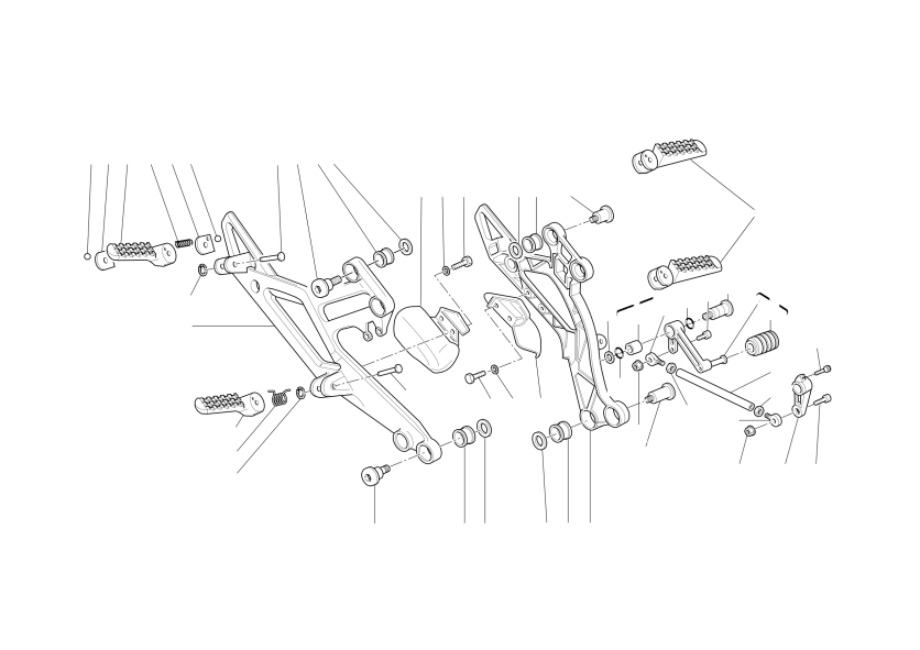 GEARCHANGE LEVER - FOOTREST