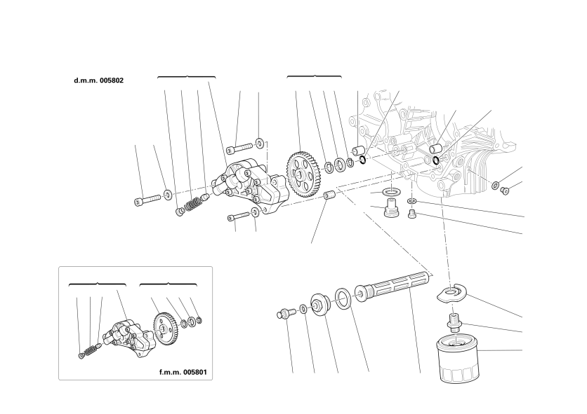 FILTERS AND OIL PUMP