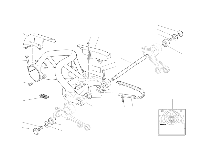 SWINGARM AND CHAIN