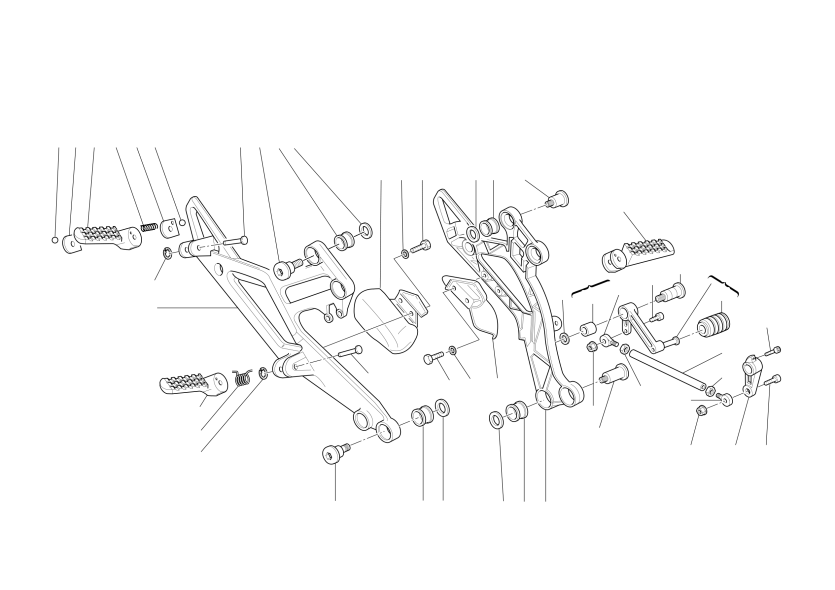 GEARCHANGE LEVER - FOOT REST
