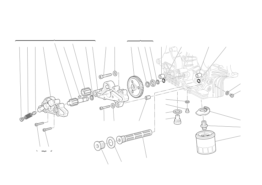 FILTERS AND OIL PUMP