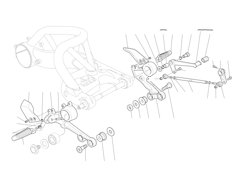 GEARCHANGE LEVER - FOOT REST