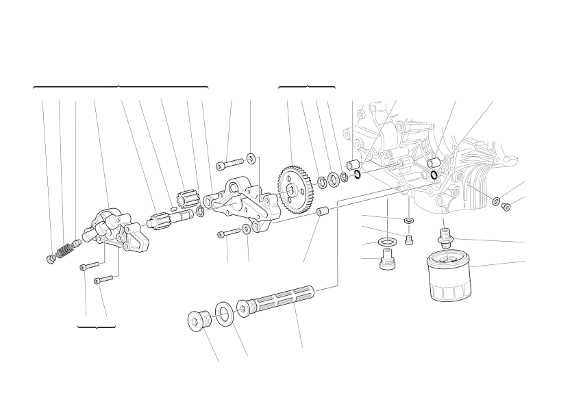 FILTERS AND OIL PUMP