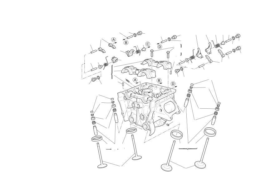 Vertical cylinder head