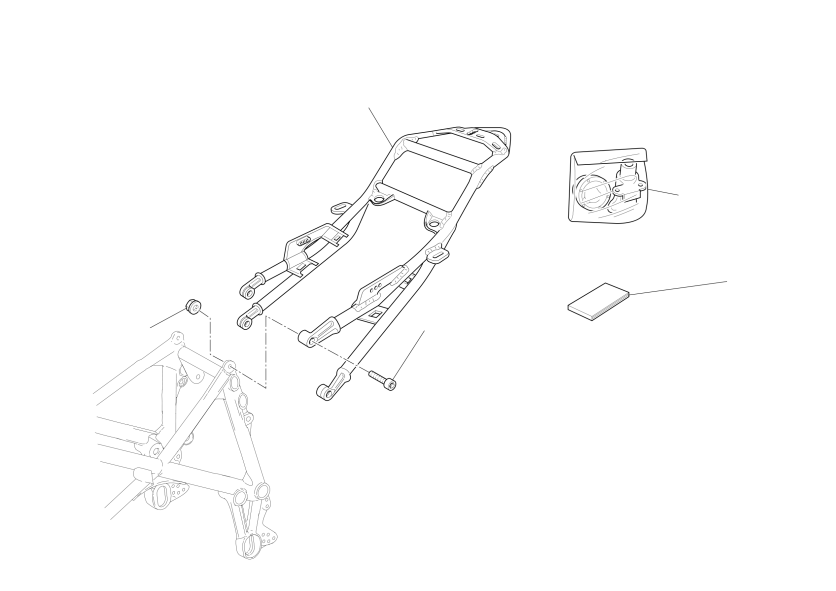 Rear subframe (single seat)