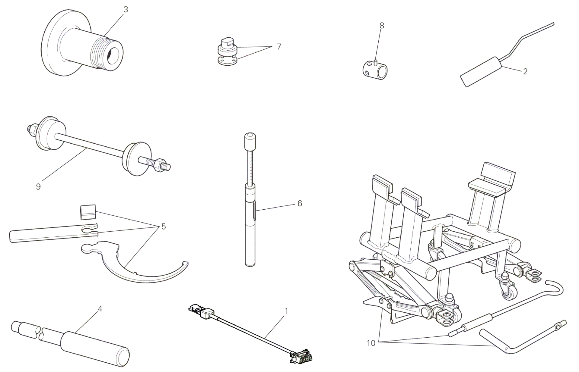WORKSHOP SERVICE TOOLS, FRAME