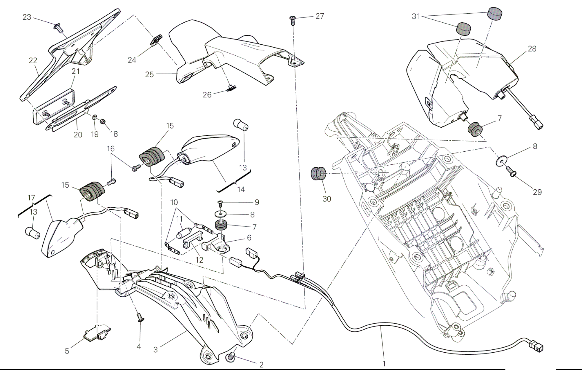 NUMBER PLATE HOLDER - TAIL LIGHT