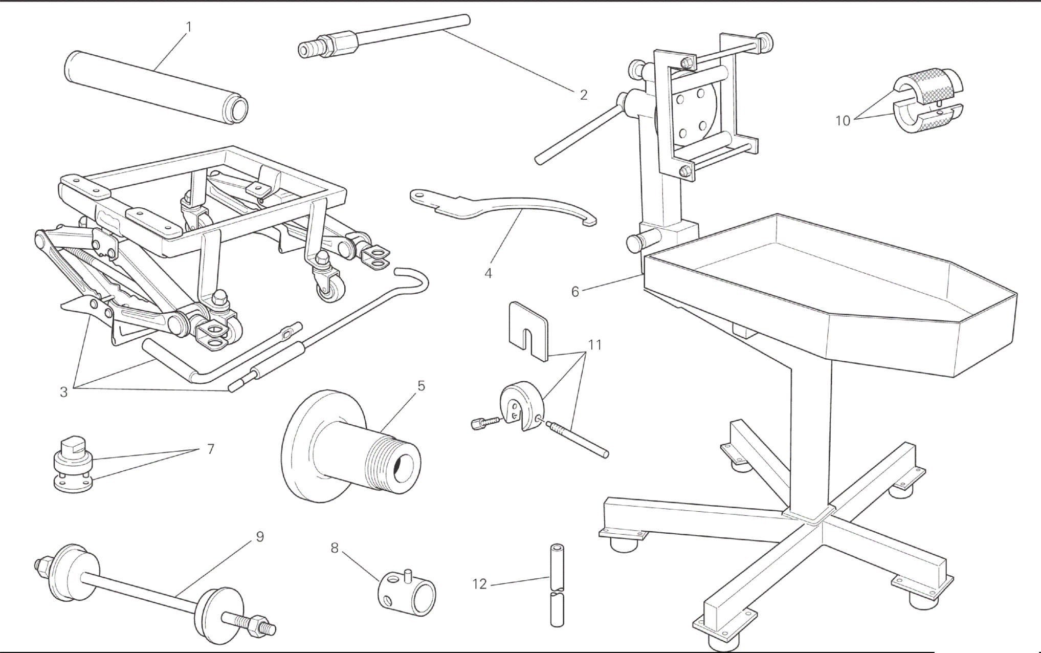 WORKSHOP SERVICE TOOLS (FRAME)