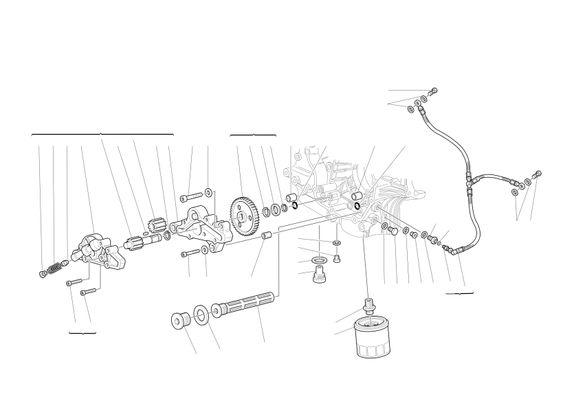 FILTERS AND OIL PUMP