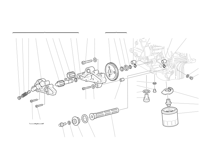 FILTERS AND OIL PUMP