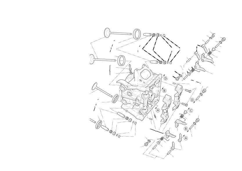 Horizontal cylinder head