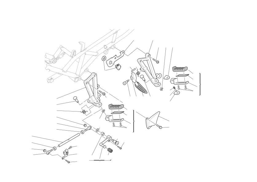 L.h. footrests