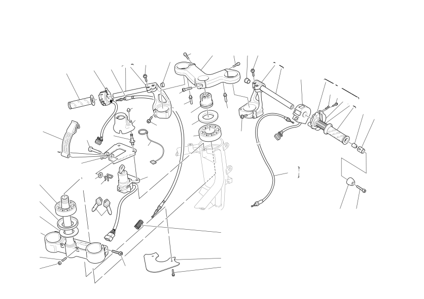 HALF HANDLEBARS AND CONTROLS