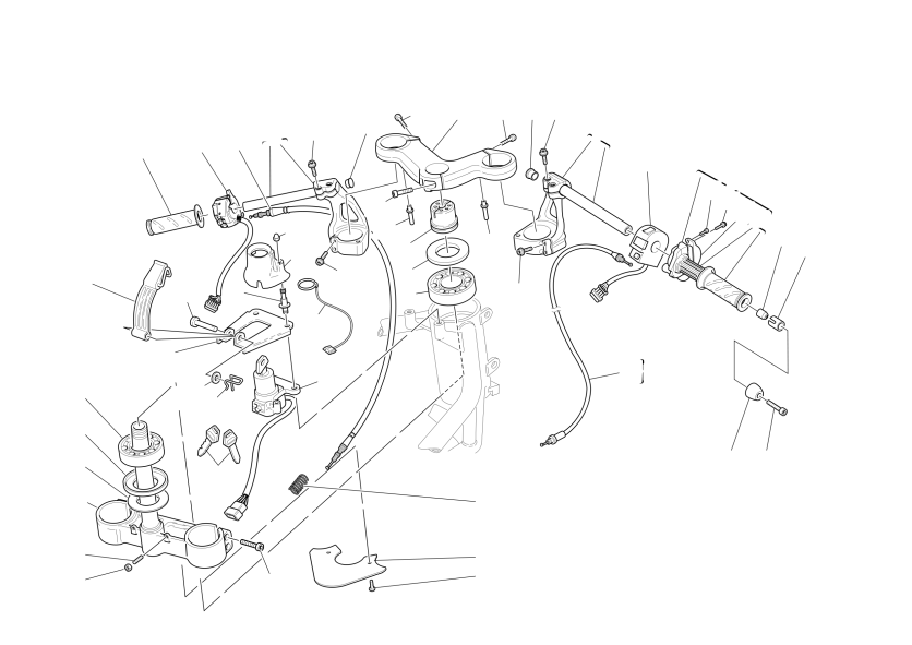 HALF HANDLEBARS AND CONTROLS