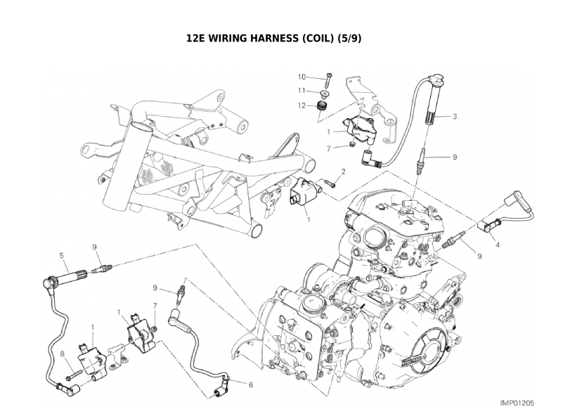 12E WIRING HARNESS (COIL) (5/9)