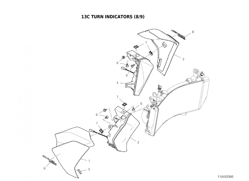 13C TURN INDICATORS (8/9)