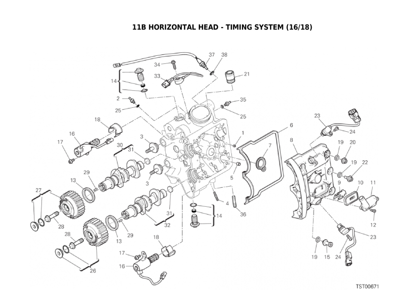 11B HORIZONTAL HEAD - TIMING SYSTEM (16/18)