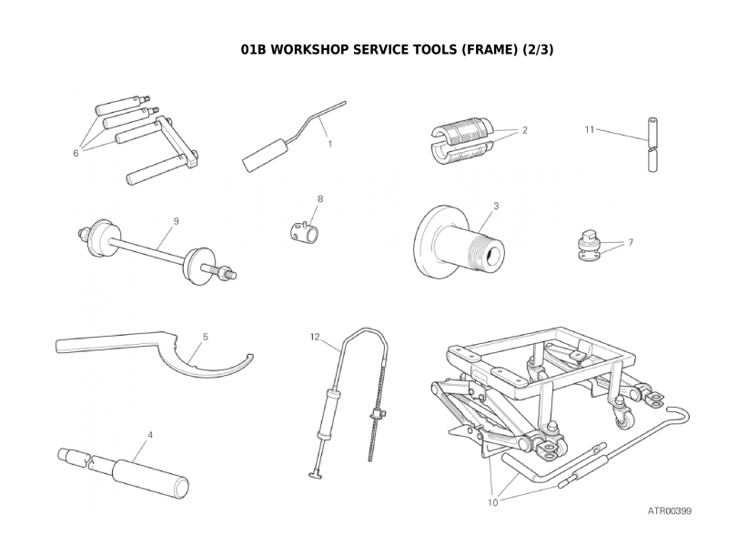 01B WORKSHOP SERVICE TOOLS (FRAME) (2/3)