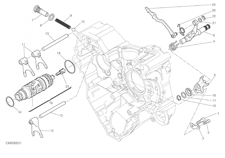 002 GEAR CHANGE MECHANISM (1/18)
