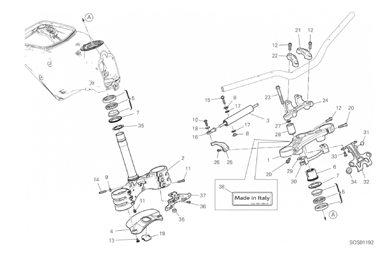 18A STEERING ASSEMBLY (4/42)
