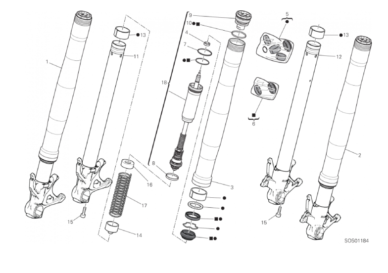 18B FRONT FORK (5/42)
