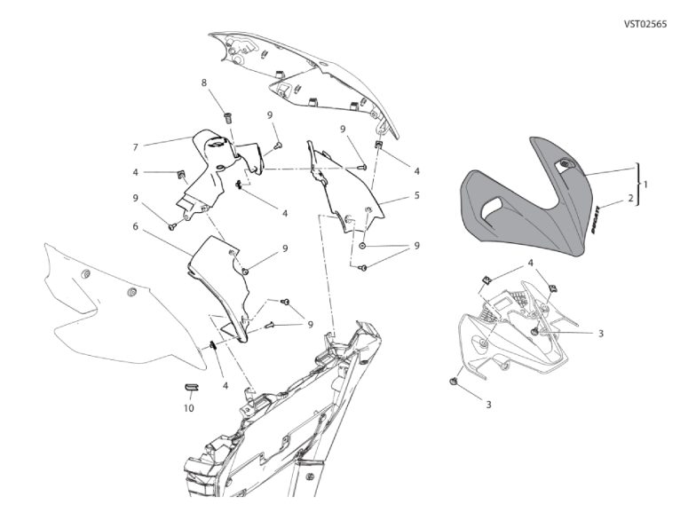 36E FRONT FAIRING (41/42)
