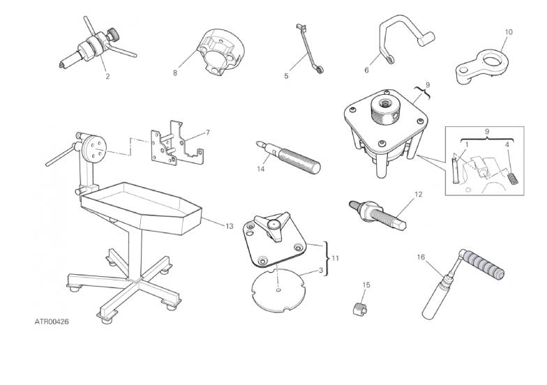 01C WORKSHOP SERVICE TOOLS (ENGINE) (3/4)
