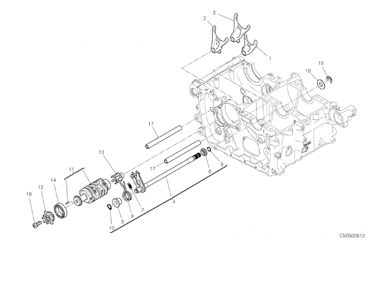 02A SHIFT CAM - FORK (1/18)
