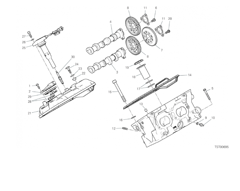 12B REAR HEAD - TIMING SYSTEM (16/18)
