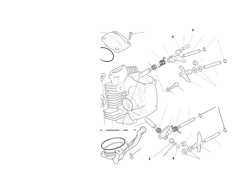 Horizontal cylinder head