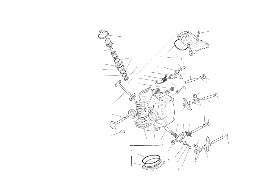 Horizontal cylinder head