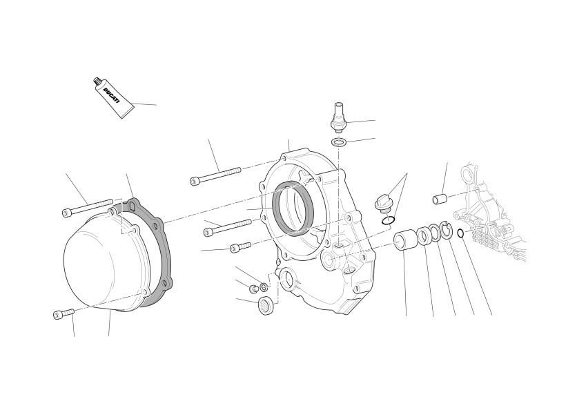 Clutch-side crankcase cover