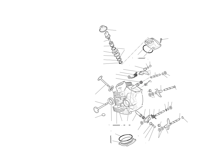 Horizontal cylinder head