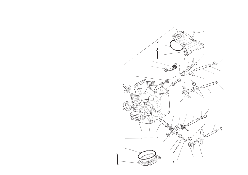 Horizontal cylinder head