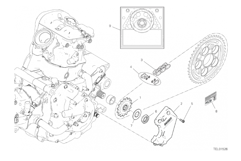 16A FRONT SPROCKET - CHAIN (2/43)
