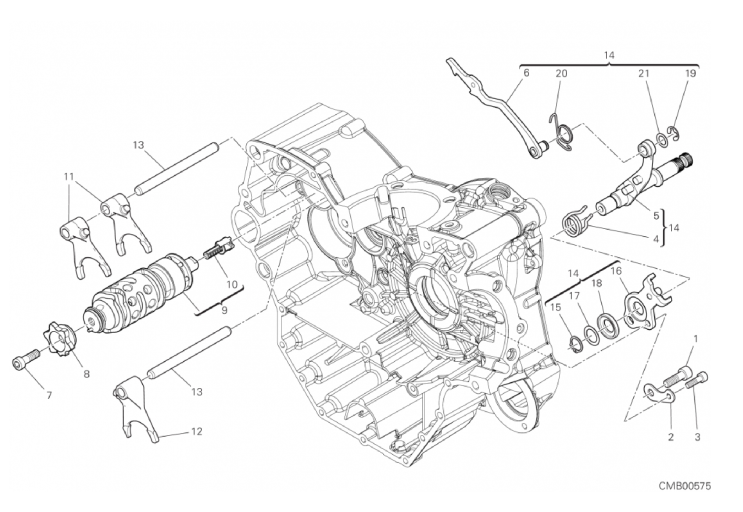 002 GEAR CHANGE MECHANISM (1/18)
