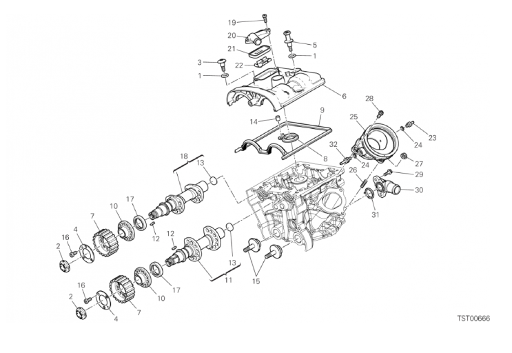 13A VERTICAL CYLINDER HEAD - TIMING (17/18)
