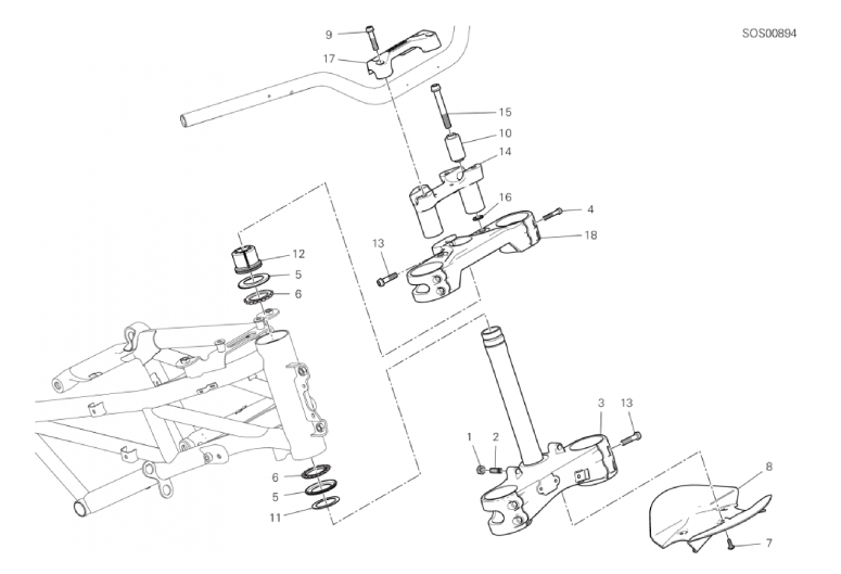 21B STEERING HEAD BASE ASSEMBLY (22/34)
