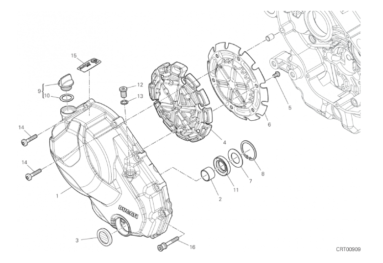 005 CLUTCH COVER (4/18)
