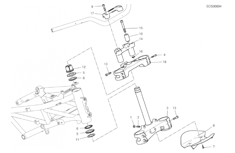 21B STEERING HEAD BASE ASSEMBLY (21/31)
