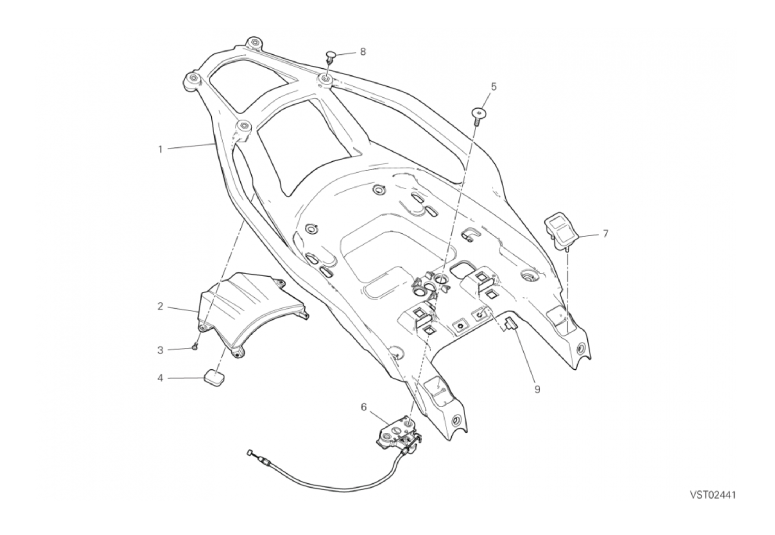 37H PILLION RIDER GRIP REAR (49/50)
