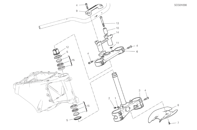 18A STEERING HEAD BASE ASSEMBLY (3/53)
