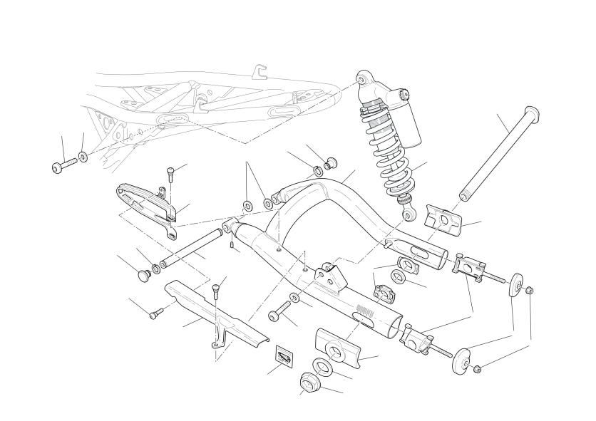 Swingarm and drive chain