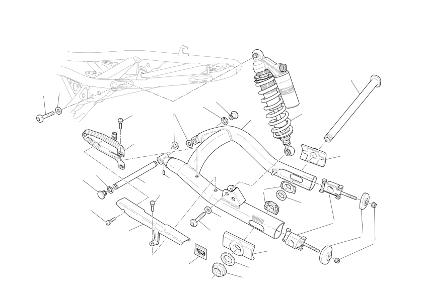 Swingarm and drive chain