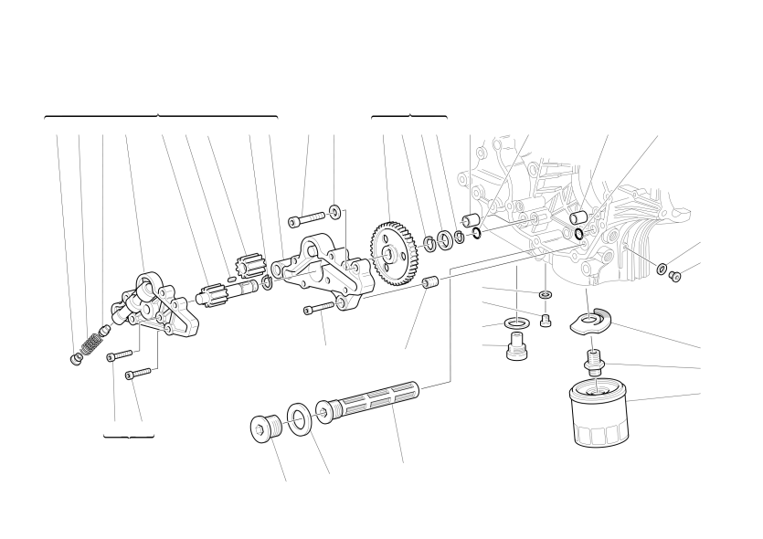 FILTERS AND OIL PUMP